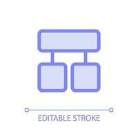 Block diagram pixel perfect glassmorphism ui icon. Project presentation. Color filled line element with transparency. Vector pictogram in glass morphism style. Editable stroke