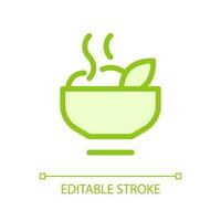 Hot meal pixel perfect glassmorphism ui icon. Dinner time. Healthy food. Color filled line element with transparency. Vector pictogram in glass morphism style. Editable stroke