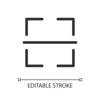 Image translation pixel perfect linear ui icon. Innovative technology. Text recognition. GUI, UX design. Outline isolated user interface element for app and web. Editable stroke vector