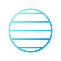 Latitude pixel perfect gradient linear vector icon. Spherical coordinate. Geographic globe. Planet surface. Thin line color symbol. Modern style pictogram. Vector isolated outline drawing