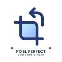 recortando píxel Perfecto degradado llenar ui icono. vídeo archivo edición software. eliminar imagen parte. moderno vistoso línea símbolo. interfaz gráfica de usuario, ux diseño para aplicación, web. vector aislado editable rgb elemento