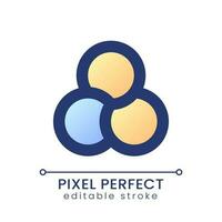 Filter pixel perfect gradient fill ui icon. Overlay effect for video editing. Change footage look. Modern colorful line symbol. GUI, UX design for app, web. Vector isolated editable RGB element