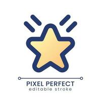 Effect pixel perfect gradient fill ui icon. Enhance footage. Change video appearance. Editing feature. Modern colorful line symbol. GUI, UX design for app, web. Vector isolated editable RGB element