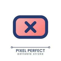 Remove background pixel perfect gradient fill ui icon. Unwanted subject in footage. Video editor online. Modern colorful line symbol. GUI, UX design for app, web. Vector isolated editable RGB element