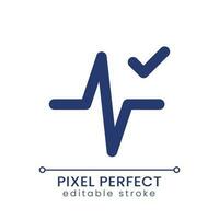 Heartbeat animation effect applying pixel perfect gradient fill ui icon. Added editing feature. Modern colorful line symbol. GUI, UX design for app, web. Vector isolated editable RGB element