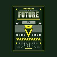 el futuro es tu propio mano gráfico, tipografía vector, t camisa diseño ilustración, bueno para Listo imprimir, y otro utilizar vector