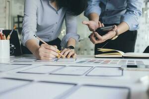 UX UI and Programming development technology. photo