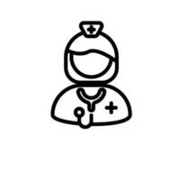 nurse icon sign symbol vector