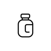 medicine bottle sign symbol vector