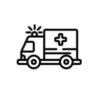 ambulancia icono firmar símbolo vector