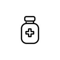 medicine bottle sign symbol vector