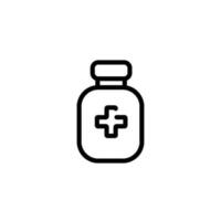 medicine bottle sign symbol vector