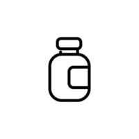 medicina botella firmar símbolo vector