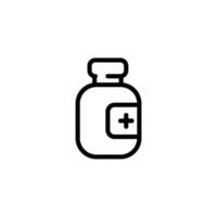 medicine bottle sign symbol vector