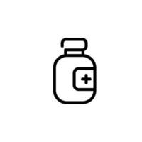 medicine bottle sign symbol vector