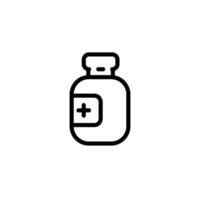 medicine bottle sign symbol vector