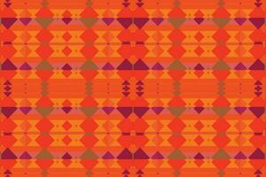 Ethnic zigzag pattern in retro colors, Aztec style seamless vector background