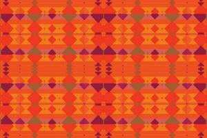 Ethnic zigzag pattern in retro colors, Aztec style seamless vector background