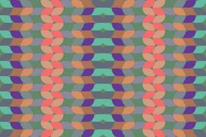 Ethnic zigzag pattern in retro colors, Aztec style seamless vector background