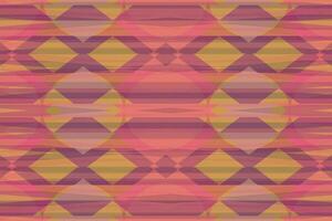 Ethnic zigzag pattern in retro colors, Aztec style seamless vector background