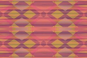 Ethnic zigzag pattern in retro colors, Aztec style seamless vector background