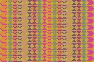 Ethnic zigzag pattern in retro colors, Aztec style seamless vector background