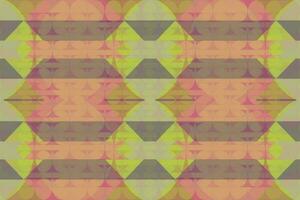 Ethnic zigzag pattern in retro colors, Aztec style seamless vector background