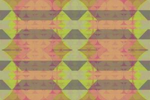 Ethnic zigzag pattern in retro colors, Aztec style seamless vector background