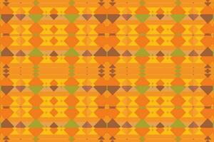 Ethnic zigzag pattern in retro colors, Aztec style seamless vector background