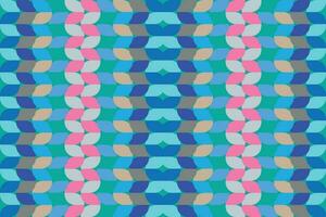 Ethnic zigzag pattern in retro colors, Aztec style seamless vector background