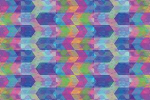 Ethnic zigzag pattern in retro colors, Aztec style seamless vector background