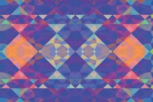 Ethnic zigzag pattern in retro colors, Aztec style seamless vector background