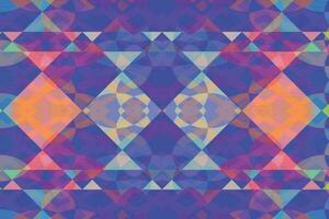 Ethnic zigzag pattern in retro colors, Aztec style seamless vector background