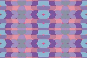 Ethnic zigzag pattern in retro colors, Aztec style seamless vector background