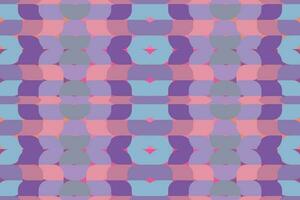 Ethnic zigzag pattern in retro colors, Aztec style seamless vector background