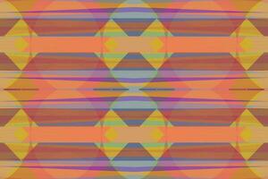 Ethnic zigzag pattern in retro colors, Aztec style seamless vector background