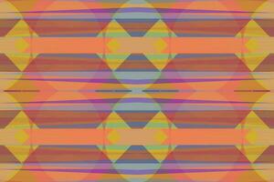 Ethnic zigzag pattern in retro colors, Aztec style seamless vector background
