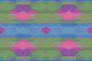Ethnic zigzag pattern in retro colors, Aztec style seamless vector background