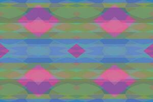 Ethnic zigzag pattern in retro colors, Aztec style seamless vector background