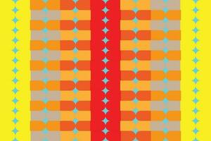 Ethnic zigzag pattern in retro colors, Aztec style seamless vector background
