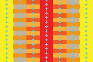 Ethnic zigzag pattern in retro colors, Aztec style seamless vector background