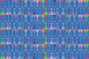 Ethnic zigzag pattern in retro colors, Aztec style seamless vector background