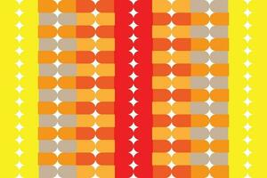 Ethnic zigzag pattern in retro colors, Aztec style seamless vector background