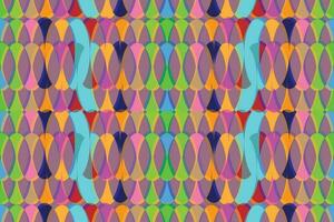 Ethnic zigzag pattern in retro colors, Aztec style seamless vector background