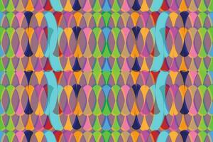 Ethnic zigzag pattern in retro colors, Aztec style seamless vector background