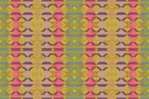 Ethnic zigzag pattern in retro colors, Aztec style seamless vector background