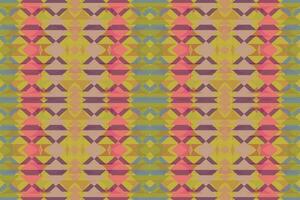 Ethnic zigzag pattern in retro colors, Aztec style seamless vector background