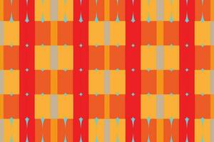Ethnic zigzag pattern in retro colors, Aztec style seamless vector background