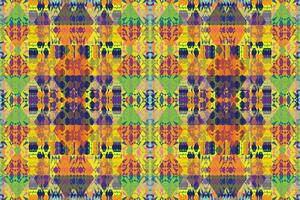 Ethnic zigzag pattern in retro colors, Aztec style seamless vector background