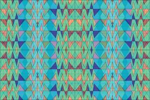 Ethnic zigzag pattern in retro colors, Aztec style seamless vector background